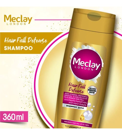New Meclay London Hair Fall Defense Collagen Shampoo 360ml